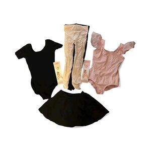 Kids Ballet Costume Set - Black and Pink